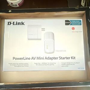 D-Link PowerLine AV Mini Adapter Starter Kit 200Mbps 2pk DHP-311AV Ethernet